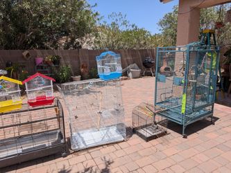 Bird and bunny cages $200 for all