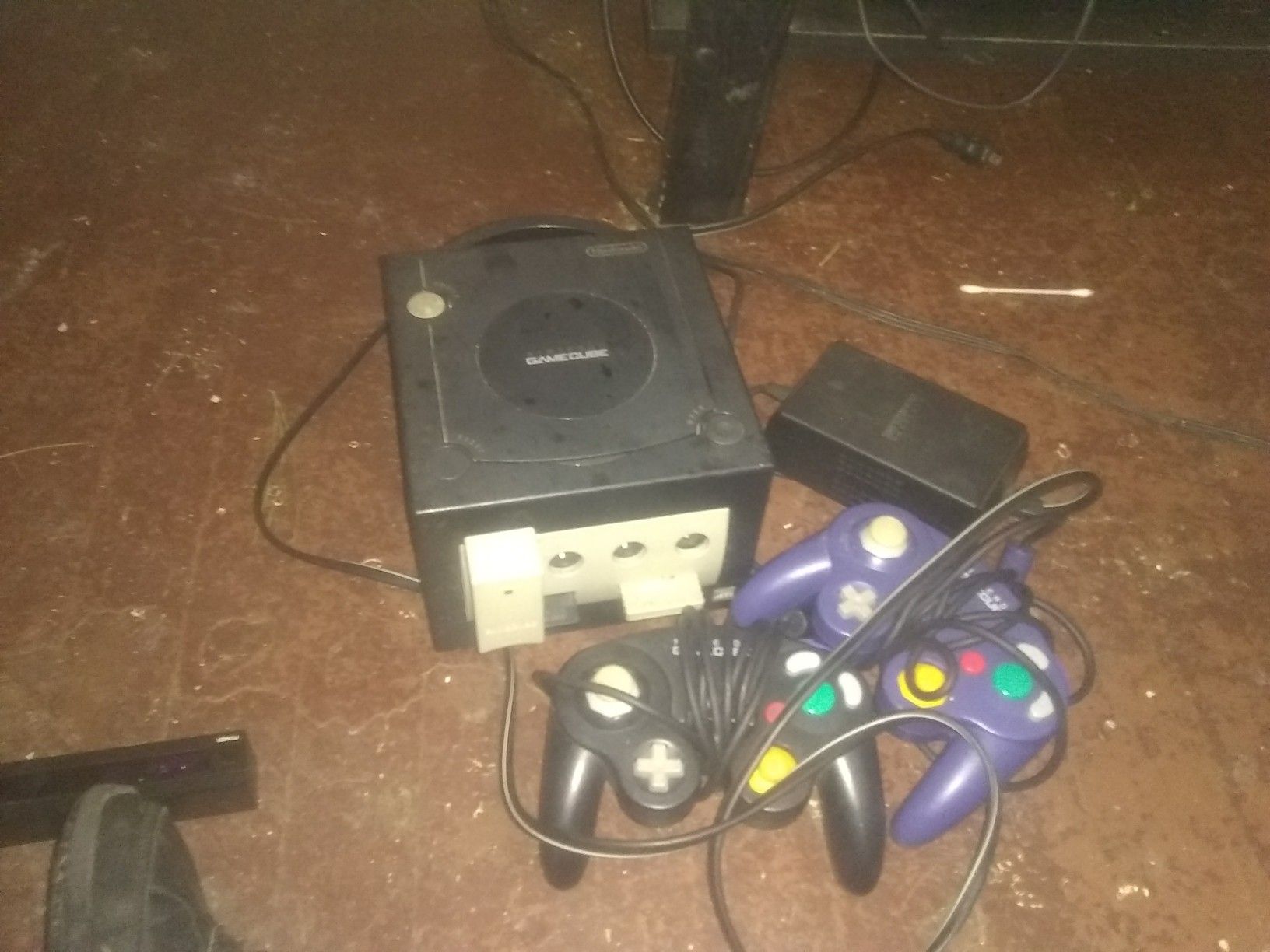 I have a working game cube with power cord 2 controllers and 1 game