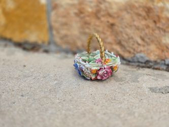 Porcelain Flower Basket