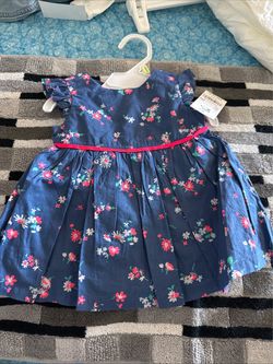 Baby B’gosh floral 3M short sleeve dress with romper pants