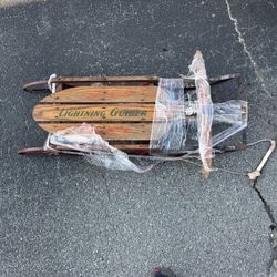 Antique Vintage Sled Lightning Guider