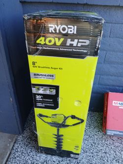Earth auger Ryobi 40v battery and charger included