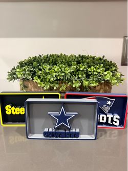 Steelers cowboys patriots desk display