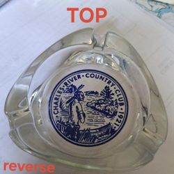 Charles River Country Club Ash Tray, Coin Holder Ect