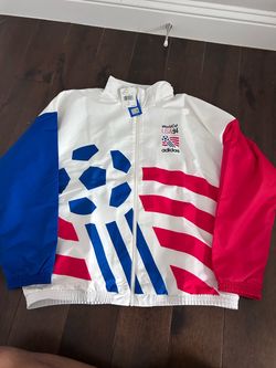 Adidas Authentic Classic USA World Cup 94 Retro KC5442 Track Jacket Men’s Size