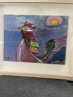 The Rooster (Oil On Canvas Painting)