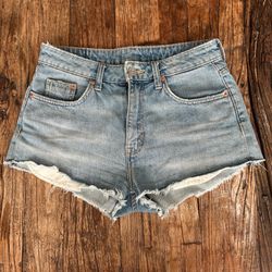 H&M Denim Shorts High Rise Size Small Jean Shorts