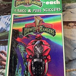 Power ranger peel Stickers Mighty Morphin 1993