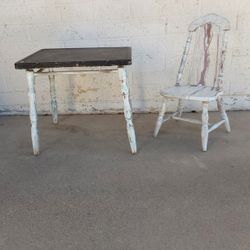 Child's Shabby Table & Chair Set - $40 - Please Open Ad for Details