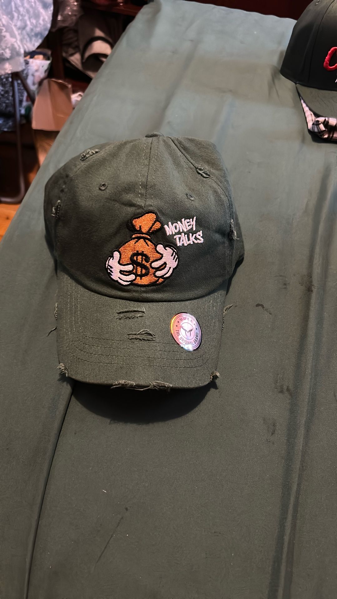 Money Talks Green Hat