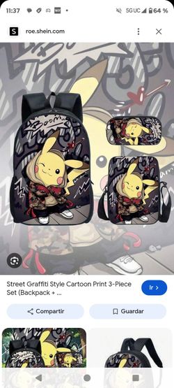 Pokémon 3 piece set: Backpack,Lunchbox and pencil pouch