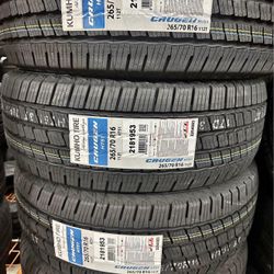 265/70R16 Kumho New Tires Set Installed And Balanced Llanta Nueva Instalacion Y Balanceo incluido ✅✅