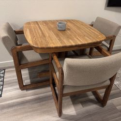 Small Dining Table with 4 Chairs