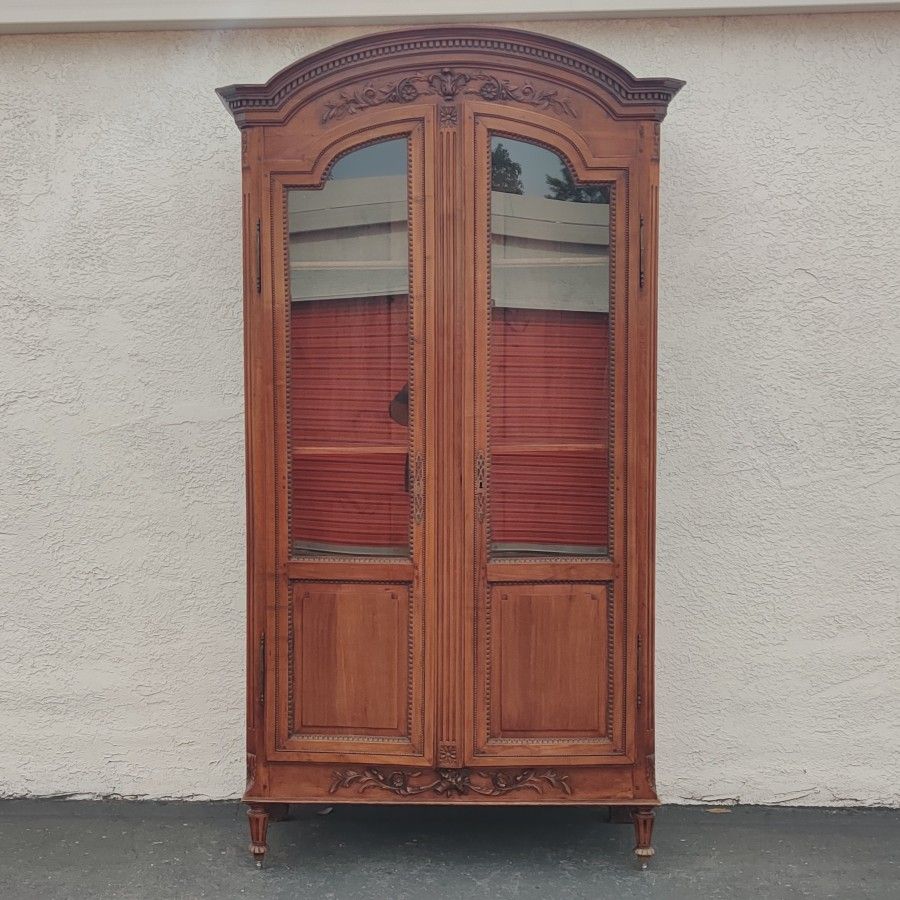 Display China Cabinet Armoire - Adjustable Shelving Shelves Shelfs