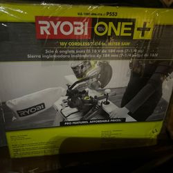 RYOBI ONE+ 18V Cordless 7-1/4 in. Compound Miter Saw Model # P553