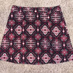 Red Skirt Black