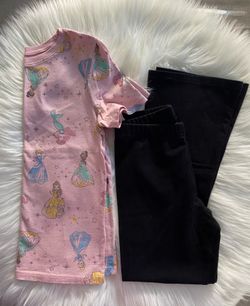 Old Navy Girl's Disney Princess T-shirt & Leggings, Both for $5