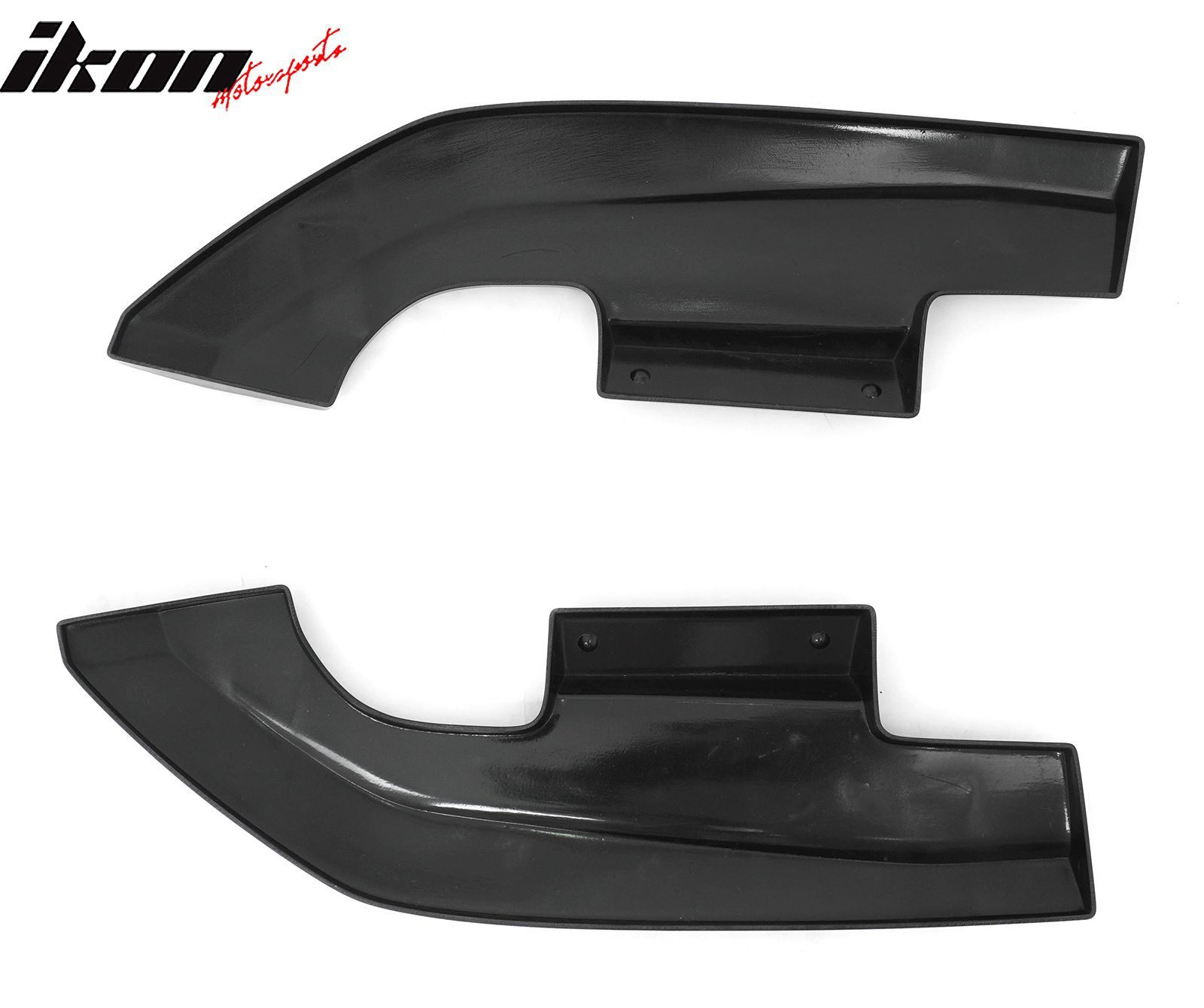 Fits 2024-2026 Ford Mustang Ecoboost& GT R Style Rear Bumper Aprons Gloss Black 2PCS