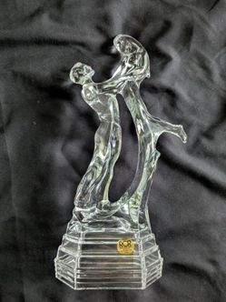 Vintage Crystal dancing couple figurine