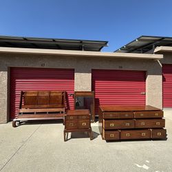 Vintage National Mount Airy Lancer II Bedroom Set Solid Wood 
