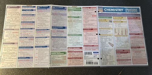 Chemistry Information Sheets