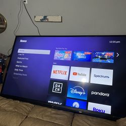 80” TV with Roku And Wall Mount 