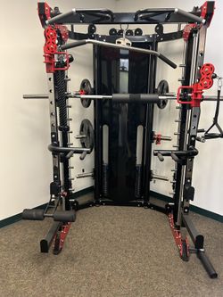 New In Crate CommercialHome Gym Smith Machine With Cables