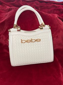White bebe purse New