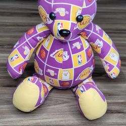 18" Los Angeles Lakers Custom Teddy Bear