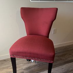 Red Accent Chair 