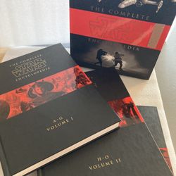 Star Wars 1998 Encyclopedia Hardcover 3 Books + Storage Cover Original, Library