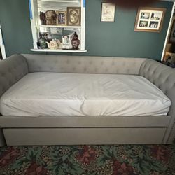 Grey Trundle Bed