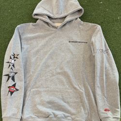 GREY CHROME HEARTS HOODIE