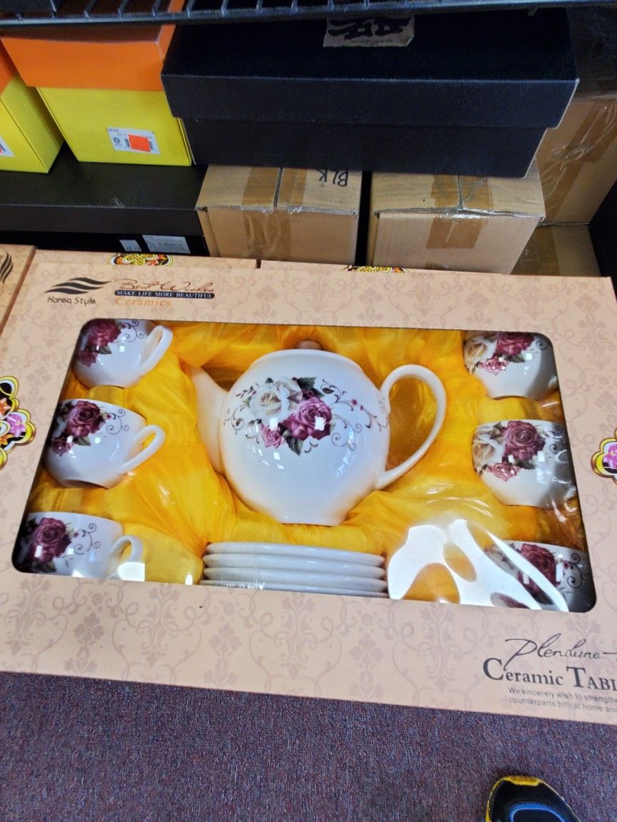 7 Pc. Korean CERAMIC TEA Pot Set