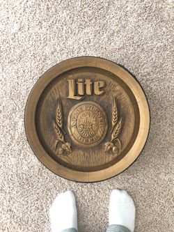 Miller Lite Beer Bar barrel sign decor