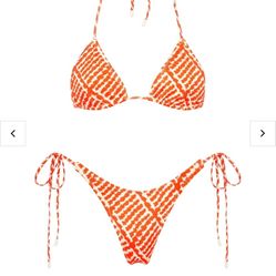 Triangl Swim: VINCA - PERRE ORANGE TRIANGLE BIKINI SET