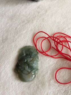Auth Monkey jade pendant, brand new!