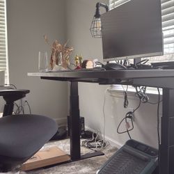 Sit and Stand Desk + Chair