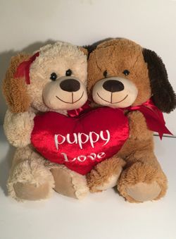 Valentines Gift Puppy Love plushie / peluche