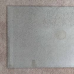 52x26 rectangular beveled edge 3/8" thick tempered glass replacement table top