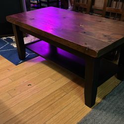 Heavy Duty Wood Coffee Table 