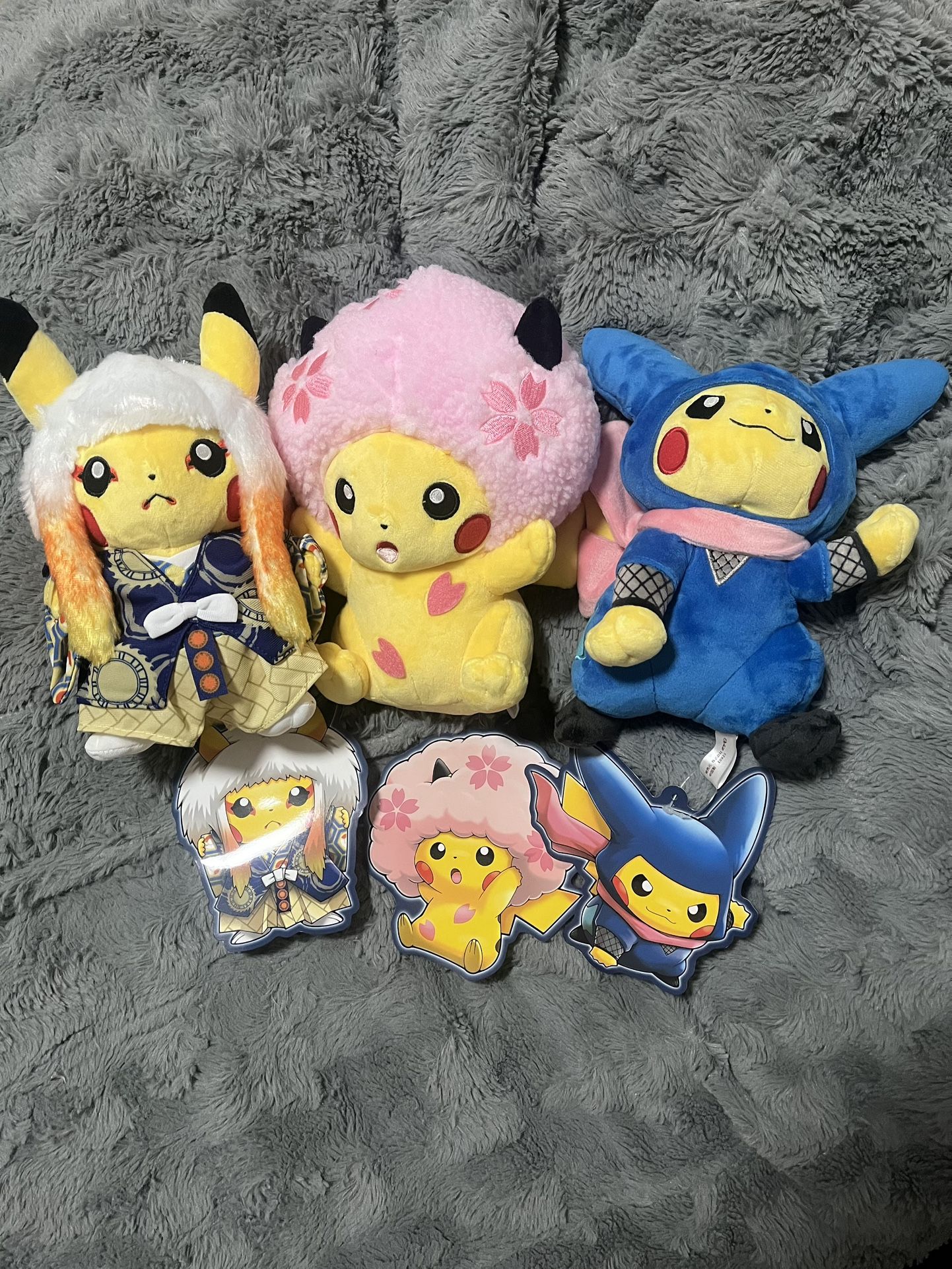 Japan Pokemon Center Exclusive Pikachu Plushies