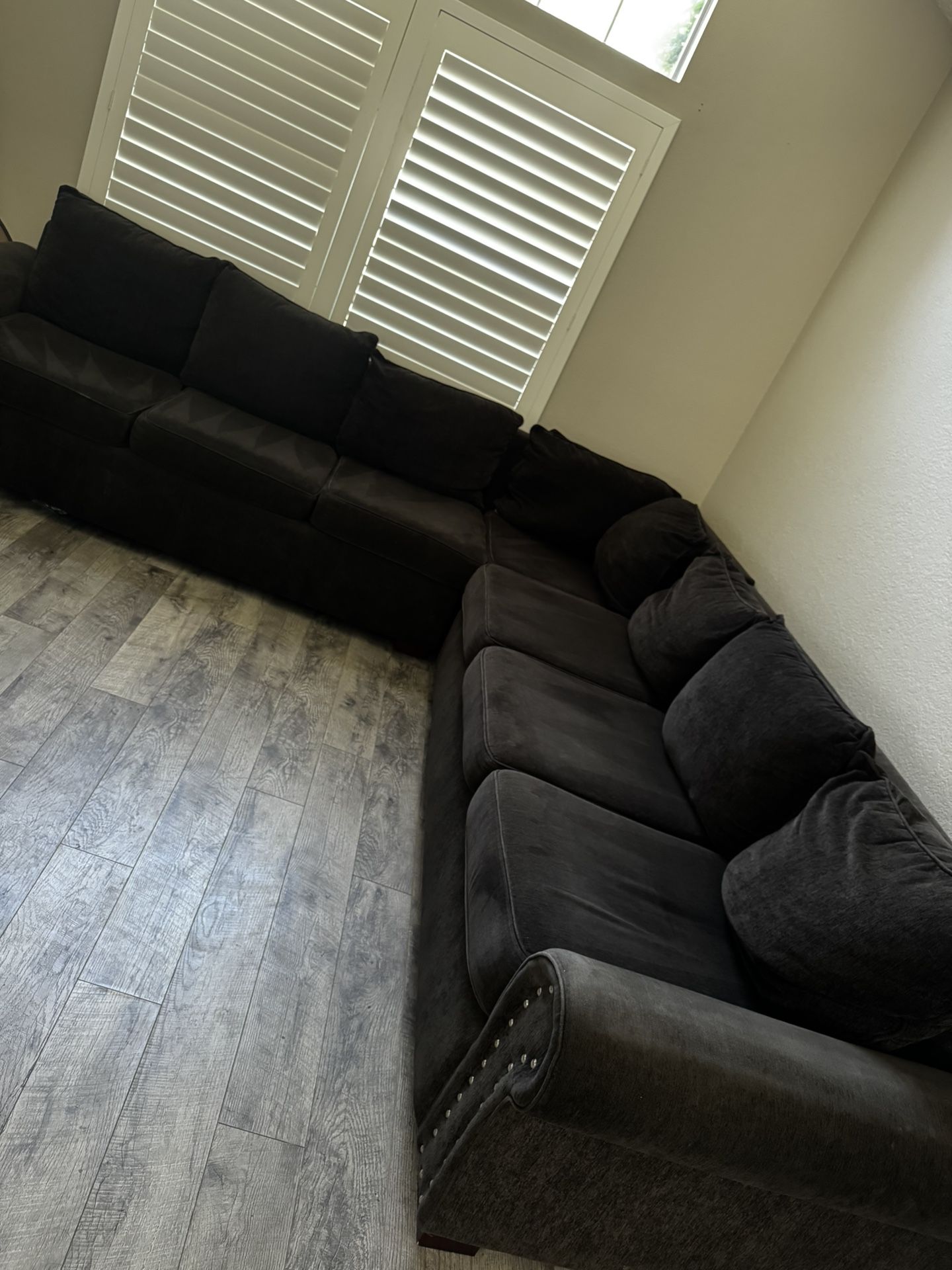 Charcoal Black Sectional