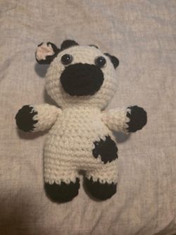 Handmade Yarn Cow