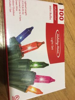 100 multi color mini bulbs