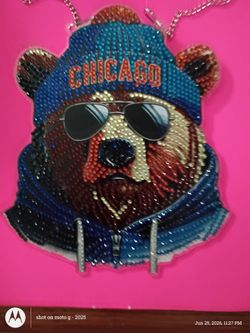 Chicago Bears Diamond Painted sun catcher wall hanging whatmost