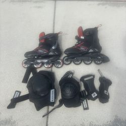 kids rollerblades size 5-8 youth adjustable 
