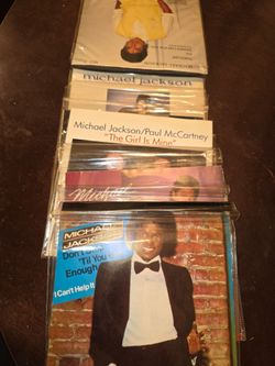 Nine count collection of single Michael Jackson songs