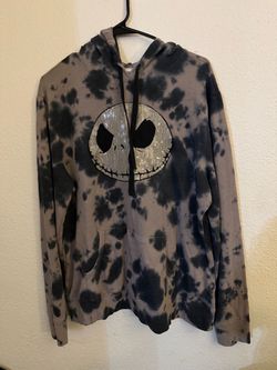 Jack Skellington Tie-Dye Sequin Hoodie