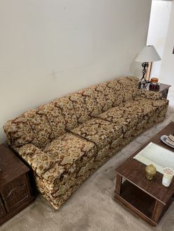 70’s Curved Couch, Great Shape